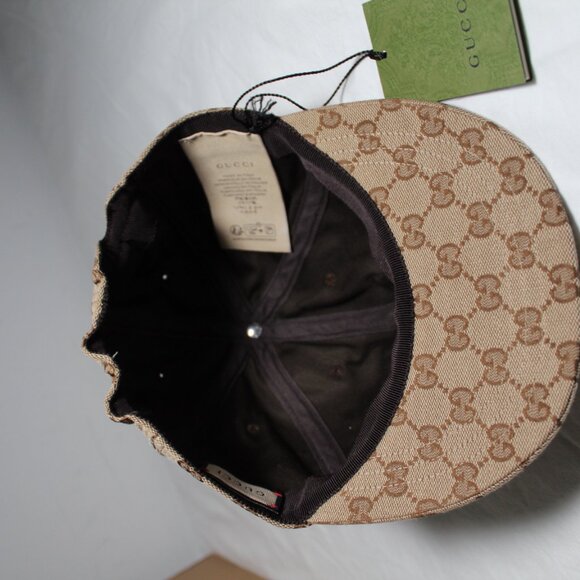 NWT GUCCI GG Monogram Supreme Soft Baseball Hat Cap 25 M 58 cm 751400 - Picture 6 of 10